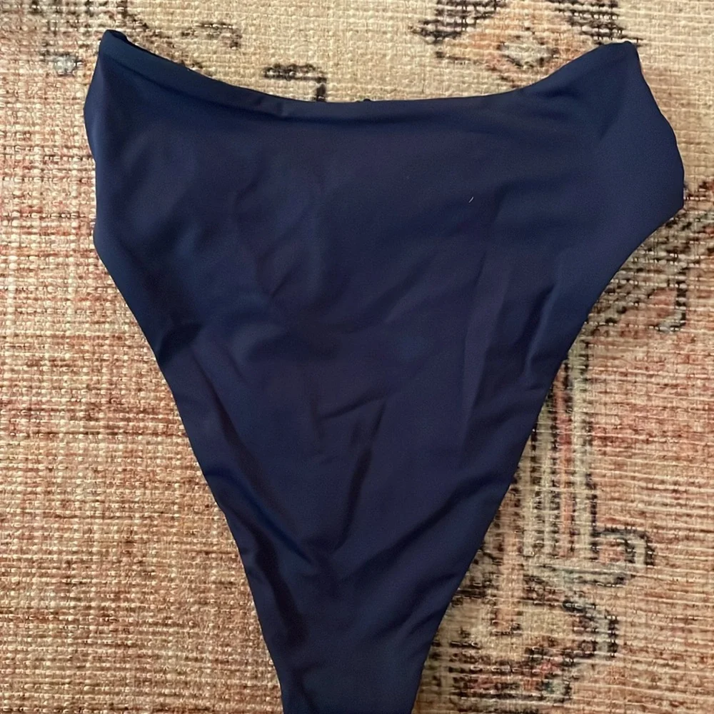 l*space Nancy Lee Bitsy Bikini Bottom XS Indigo & Rosebud‎